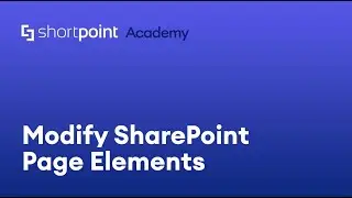 Modify SharePoint page elements