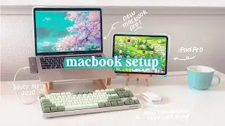 unboxing & setting up my new macbook pro + accessories ✩°｡⋆