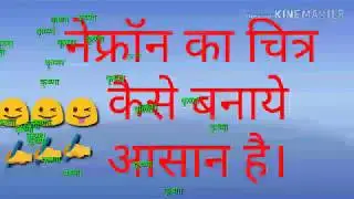 नेफ्रॉन का चित्र बनाने का आसान ट्रिक,how to draw nefron easily, nefron ka chitra,nefron ka diagram.