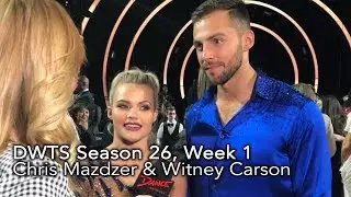 DWTS: Week 1 - Chris Mazdzer & Witney Carson