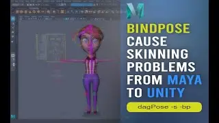 Bindpose Cause of skinning problems from Maya to Unity Game Engine