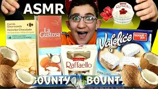 REAL Eating Sounds 😋- Coconut, Raffaello Sweets, Bounty and Coconut Chocolate - ASMR EATING SOUND
