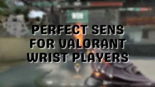 Perfect Sens for Valorant For WRIST PLAYERS.... 0.50 @ 1600 DPI.