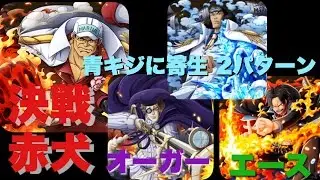 《トレクル》決戦『赤犬』青キジに寄生で安定2編成！オーガーパと黒衣エースパ【いろんな組合せシリーズ】