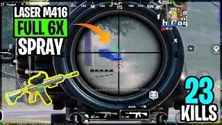 BGMI Forced Me To Use M416 Full 6X For The First Time • 23 Frags • BATTLEGROUNDS MOBILE INDIA 🇮🇳