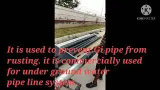 Anti corrosion wrapping of GI pipe