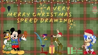 Christmas Speed Drawing! 🎄🎅🎁