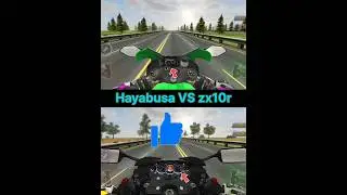 hayabusa vs zx10r|top speed test| #shorts #viral
