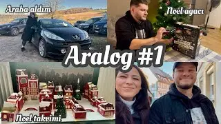Aralog #1 Noel takvimi ✨ araba alıyorum 🚗 Noel ağacı kuruyoruz 🎄