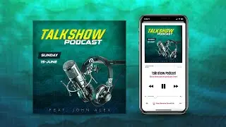 How to Design a Podcast Cover art in Photoshop | Adobe photoshop tutorial