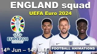 England's Star-Studded Squad for UEFA Euro 2024 | Full Roster Revealed!