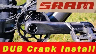 SRAM DUB Crankset install. Swapping 175 mm Truvativ Alloy for 170 mm Carbon Fiber.