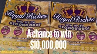 Royal Riches #scratching #Calottery #lottery #fun #like #subscribe #scratchcards #scratchofftickets