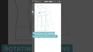36/49 Rotating Panels - Digital #patternmaking  in #adobeillustrator #fashiondesign