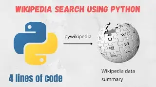 Wikipedia search using python | Get wikipedia information using python | python wikipedia module