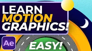 After Effects Tutorial - Motion Graphics for BEGINNERS!