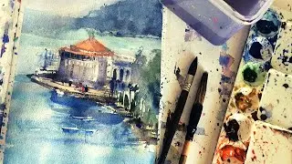 Best Watercolor Tips to Paint Santa Catalina Island