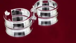 Серьги "Зеркальные кружочки"