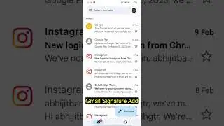 Gmail Signature Add😱😱🔥🔥