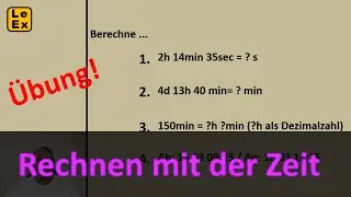 Rechnen mit der Zeit - Übungsvideo2