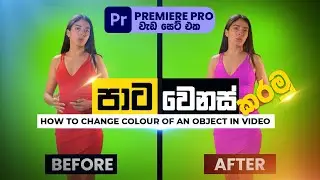 How to Change Colour of an Object in Video Using Premiere Pro CC 2021 | Sinhala | Easy Way
