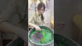 How to make Chinese hand-painted fans #painting #art #diy #Chinese culture #artist