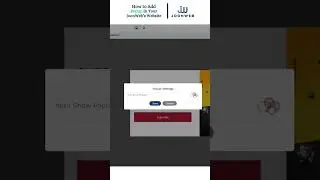 Add Popup In Your Website With JoonWeb😉🤩👆