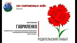 Участник боевых действий на Северном Кавказе – Гавриленко Виктор Вильевич