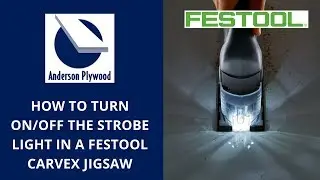 How to Turn ON OFF Festool Carvex Jigsaw Strobe Light