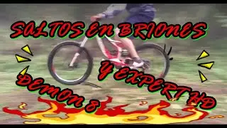 Dando pequeños saltos en briones con la mercurio Expert DH y Specialized demo 8| (lee descripción)