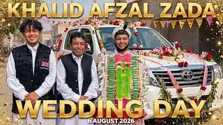 KHALID AFZAL ZADA Wedding Day 6 August 2026 | White Vigo Double Cabin Entry | UK Boy Special  Entry