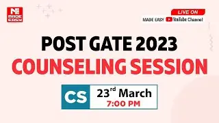 Post GATE 2023 Counselling | Computer Science | By Renowned experts | MADE EASY