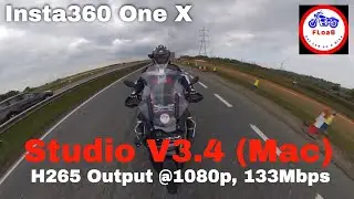 H265 from the Insta360 One X's new Studio desktop app (MAC) V3.4