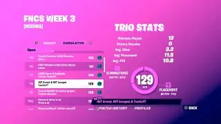 How We Placed 8th (AGAIN) in FNCS FINALS ($750USD)