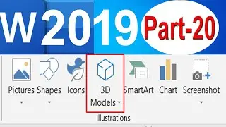 3D Models in MS Word 2019 | How to insert Icons in Microsoft Word 2019 | 3D Models in Microsoft Word