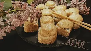 🍣 АСМР 🍣  Итинг роллов и болталка • Мукбанг