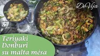 Malta mėsa su pievagrybiais, Pak choy kopūstais ir Teriyaki padažu @DeVija