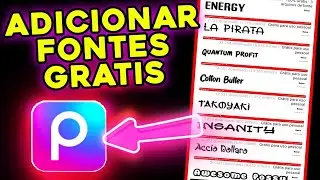 Como adicionar fontes no Picsart GRATIS!