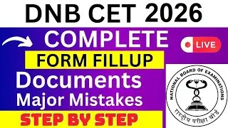 DNB CET 2024 Application Form - DNB CET Registration 2024| How To Fill DNB CET 2024 Application Form