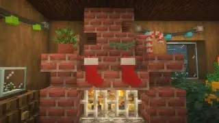 Камин новогодняя атмосфера 1 час майнкрафт minecraft video #безмодов #minecraft #майнкрафт #майн