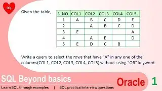 Oracle sql practice exercises with solutions