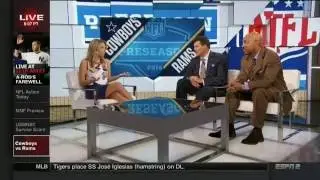 Sara Walsh in Blue Skirt | ESPN