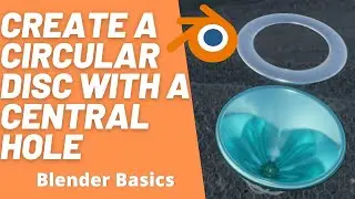 How to create A Circular Disc With a Central Hole in blender 2.9