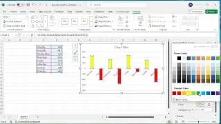 Automatically Highlight negative values in excel charts