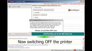 Reset Epson ET-14000 printer - Ink Pads are at the end of their service life - by WIC Reset Utility