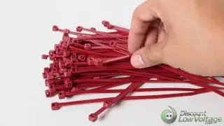 8" Red Plenum Rated Cable Ties | Plenum Zip Ties