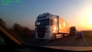 Авария Липецк (Трасса Тамбов-Орел).11.10.2014