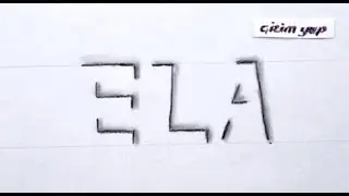 gölgeli yazı sanatı 