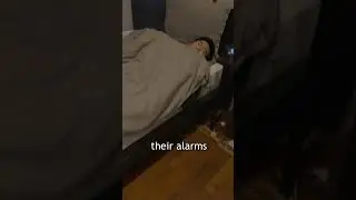 I can't believe he woke up to this (Full video in the comments)