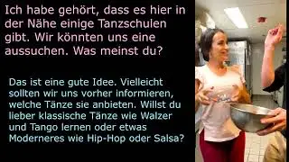 Немецкий язык | Диалоги | German | Dialogues | Teilnahme an einem Tanzkurs planen